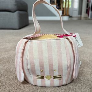 Pink Striped Kids Bunny Bag